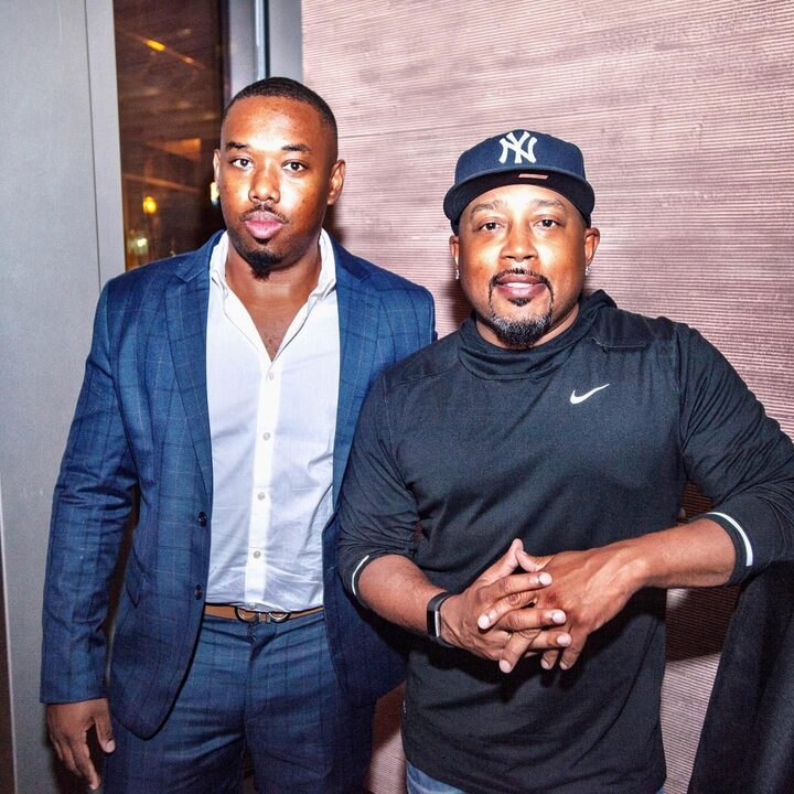 David Wongk with Daymond John